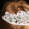 Big Clear Stone Tiara Wedding strass Crown